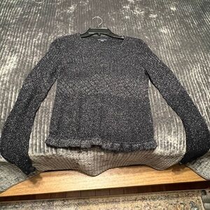 Shimmery sweater- great for the holidays. Hits the waist